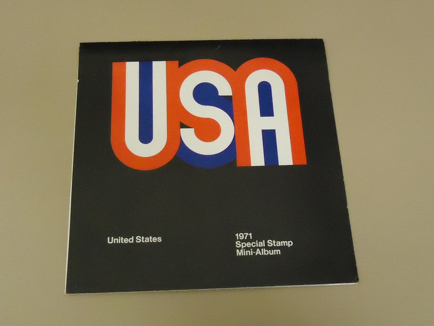 usps 1971 special stamp mini-album mint folder